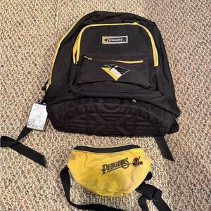 Vintage Pittsburgh Penguins NHL Hockey Backpack Fanny Pack Bundle